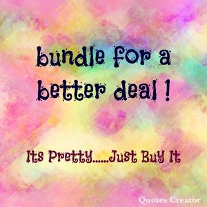 Bundle for a better deal ! 💋